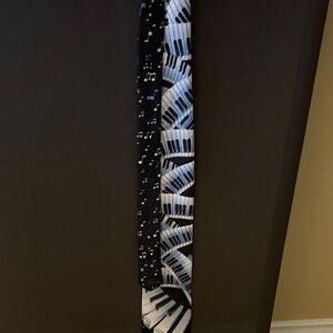 Addiction Black and White Musical Tie